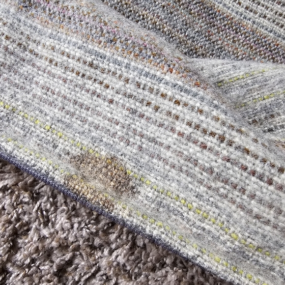 Curlew Weavers Gwehyddion Y Gylfinir 100 dicel natural green gray cardigan sizeL - Picture 10 of 11